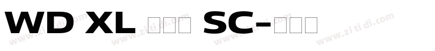 WD XL 滑油字 SC字体转换